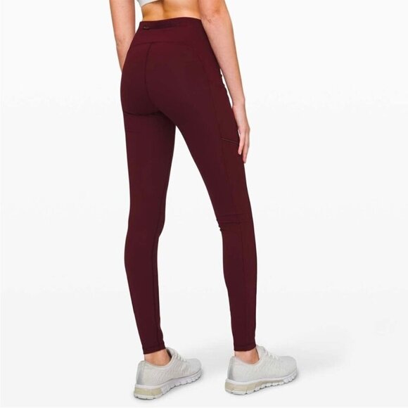 Lululemon Speed Up Tight 31" Garnet 6 Tall Burgundy - Picture 3 of 12